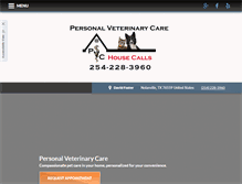 Tablet Screenshot of personalveterinarycare.com